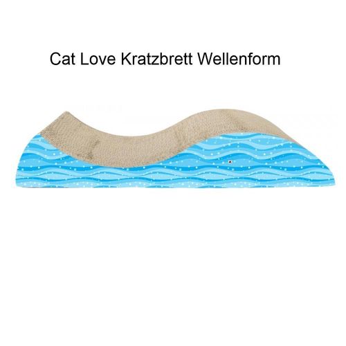 Kratzbrett Welle mit Catnip - Kratzpappe