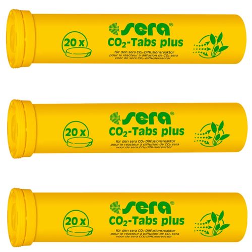 3 x 20 sera CO2-Tabs plus für Pflanzenpflege-Set