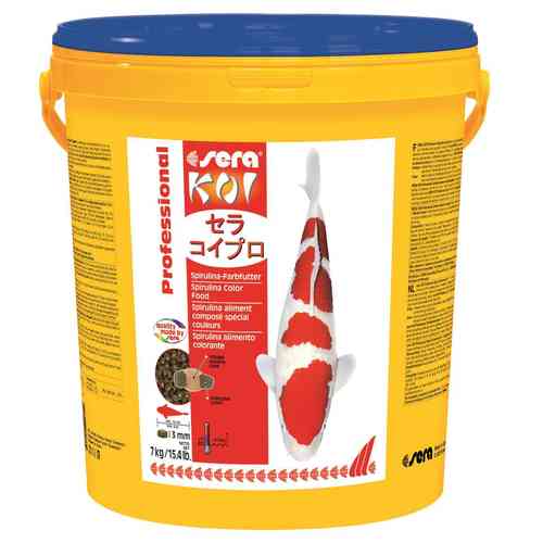 7 kg sera KOI Professional Spirulina- Farbfutter - Fischfutter
