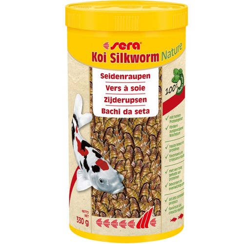 1 Liter Fischfutter sera Koi Silkworm NATURE