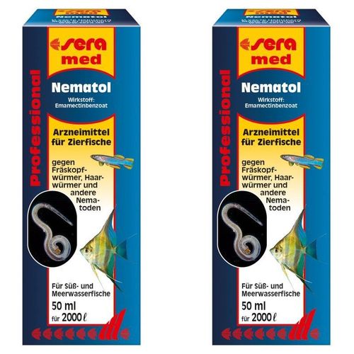 2 Pack sera med Professional Nematol (100 ml) für Zierfische