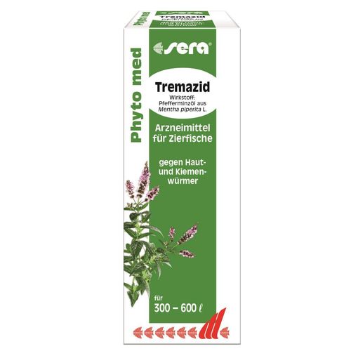 30 ml sera Phyto med Tremazid gegen Haut- und Kiemenwürmer