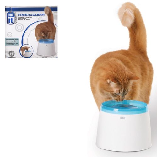 Catit® Fresh & Clear Trinkbrunnen "blau" für Katzen, kleine Hunde
