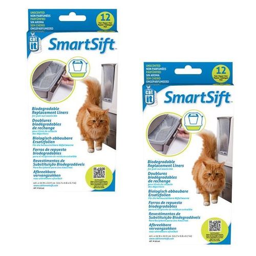 24 x SmartSift Ersatzfolien Hygienebeutel Katzentoiletten Beutel