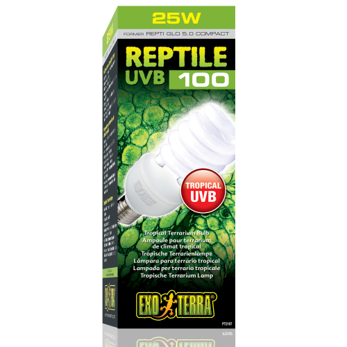 Exo Terra Reptile UVB100 Lampe 25 Watt